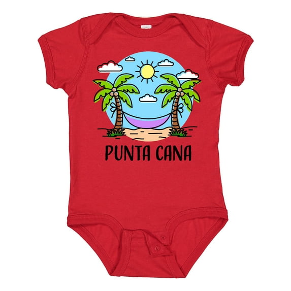 Inktastic Summer Vacation in Punta Cana Boys or Girls Baby Bodysuit