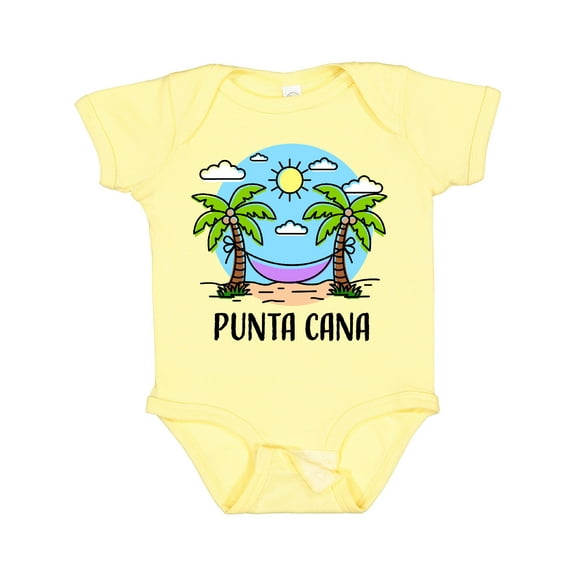 Inktastic Summer Vacation in Punta Cana Boys or Girls Baby Bodysuit