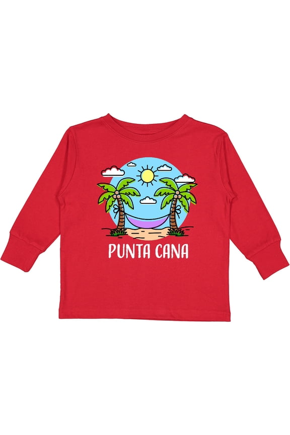 Summer Vacation in Punta Cana Boys or Girls Long Sleeve Toddler T-Shirt