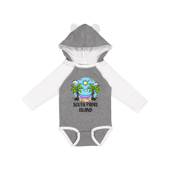 Inktastic Summer Vacation in South Padre Island Boys or Girls Long Sleeve Baby Bodysuit