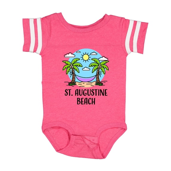 Inktastic Summer Vacation in St Augustine Beach Boys or Girls Baby Bodysuit