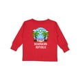 thumbnail image 1 of Inktastic Summer Vacation in The Dominican Republic Boys or Girls Long Sleeve Toddler T-Shirt, 1 of 5