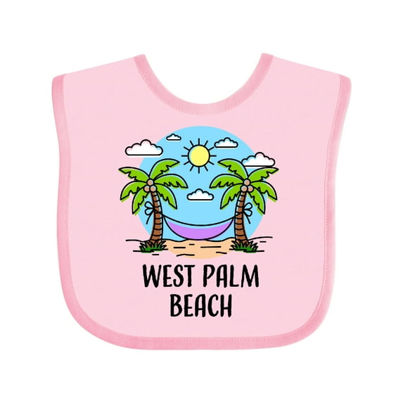 Inktastic Summer Vacation in West Palm Beach Boys or Girls Baby Bib