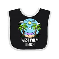 Inktastic Summer Vacation in West Palm Beach Boys or Girls Baby Bib