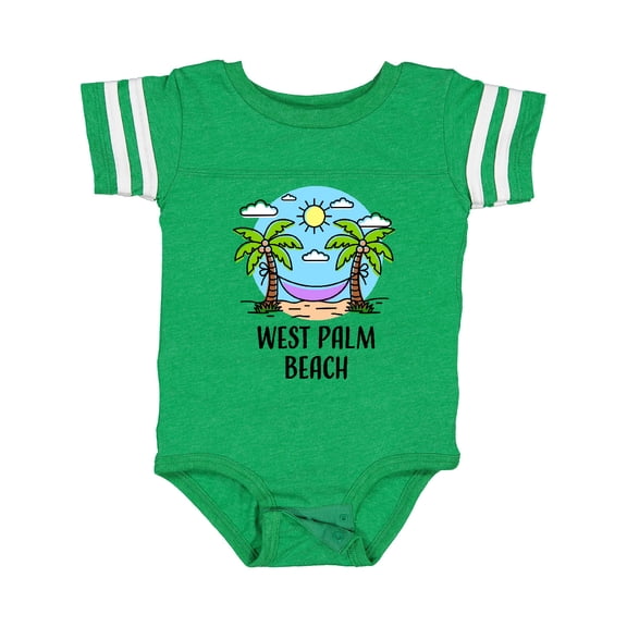 Inktastic Summer Vacation in West Palm Beach Boys or Girls Baby Bodysuit