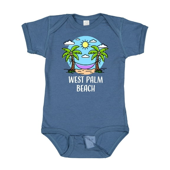 Inktastic Summer Vacation in West Palm Beach Boys or Girls Baby Bodysuit