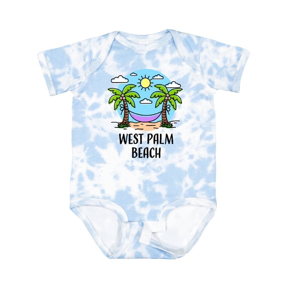 Inktastic Summer Vacation in West Palm Beach Boys or Girls Baby Bodysuit