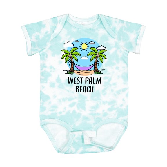 Inktastic Summer Vacation in West Palm Beach Boys or Girls Baby Bodysuit