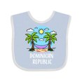 thumbnail image 1 of Inktastic Summer Vacation in the Dominican Republic Boys or Girls Baby Bib, 1 of 4
