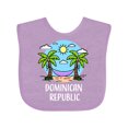 thumbnail image 1 of Inktastic Summer Vacation in the Dominican Republic Boys or Girls Baby Bib, 1 of 4
