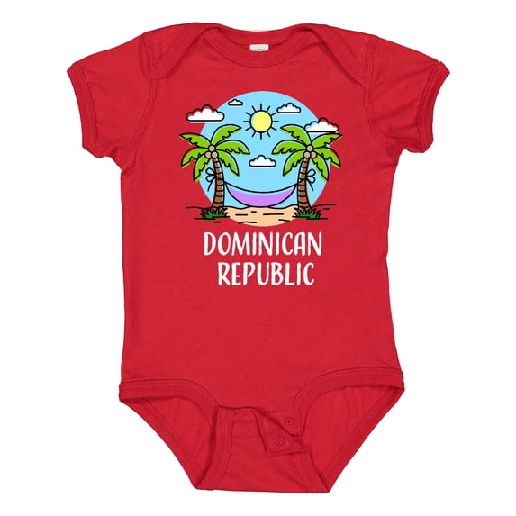 Inktastic Summer Vacation in the Dominican Republic Boys or Girls Baby Bodysuit