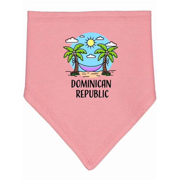 Inktastic Summer Vacatoion in the Dominican Republic Baby Bandana Bib