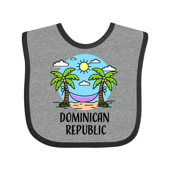 Inktastic Summer Vacatoion in the Dominican Republic Boys or Girls Baby Bib