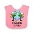 thumbnail image 1 of Inktastic Summer Vacatoion in the Dominican Republic Boys or Girls Baby Bib, 1 of 4