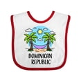 thumbnail image 1 of Inktastic Summer Vacatoion in the Dominican Republic Boys or Girls Baby Bib, 1 of 4