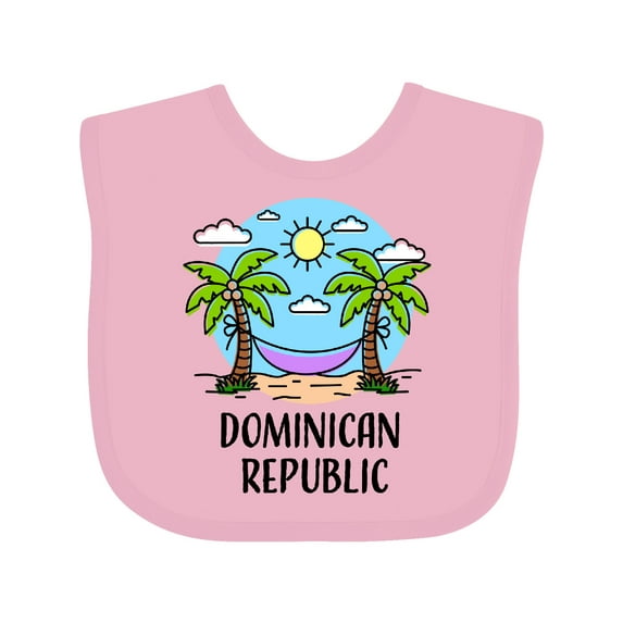 Inktastic Summer Vacatoion in the Dominican Republic Boys or Girls Baby Bib