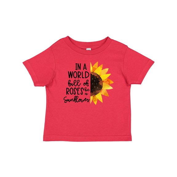 Inktastic Summer in a World Full of Roses Be a Sunflower Boys or Girls Baby T-Shirt