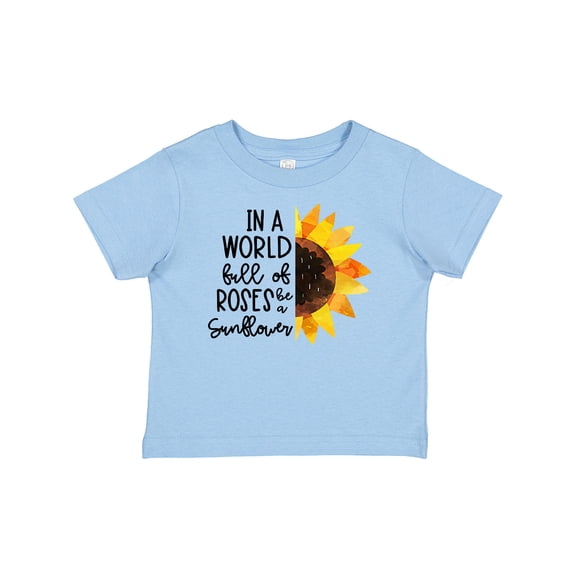 Inktastic Summer in a World Full of Roses Be a Sunflower Boys or Girls Baby T-Shirt