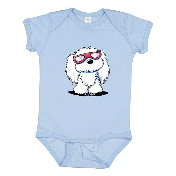 Inktastic Summertime Maltese Boys or Girls Baby Bodysuit