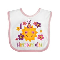 Inktastic Sun 1st Birthday Girls Baby Bib
