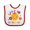 thumbnail image 1 of Inktastic Sun 1st Birthday Girls Baby Bib, 1 of 4