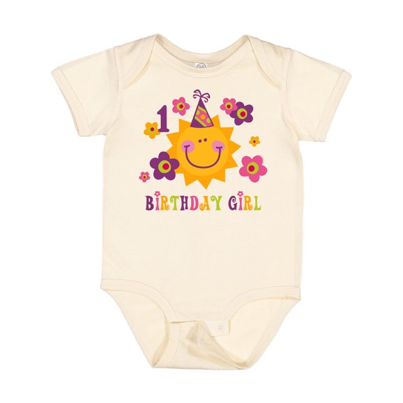 Inktastic Sun 1st Birthday Girls Baby Bodysuit
