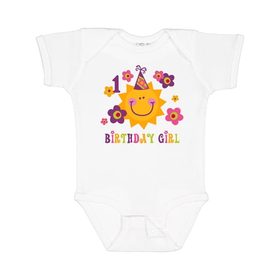 Inktastic Sun 1st Birthday Girls Baby Bodysuit