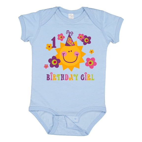 Inktastic Sun 1st Birthday Girls Baby Bodysuit