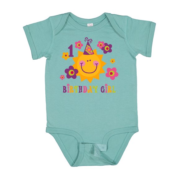 Inktastic Sun 1st Birthday Girls Baby Bodysuit