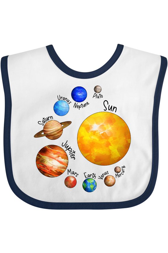 Sun and Planets- Yes, and Pluto Boys or Girls Baby Bib