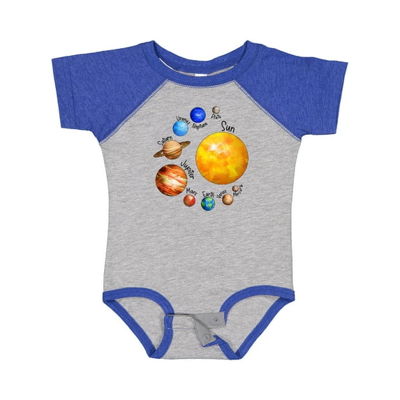 Inktastic Sun and Planets- Yes, and Pluto Boys or Girls Baby Bodysuit