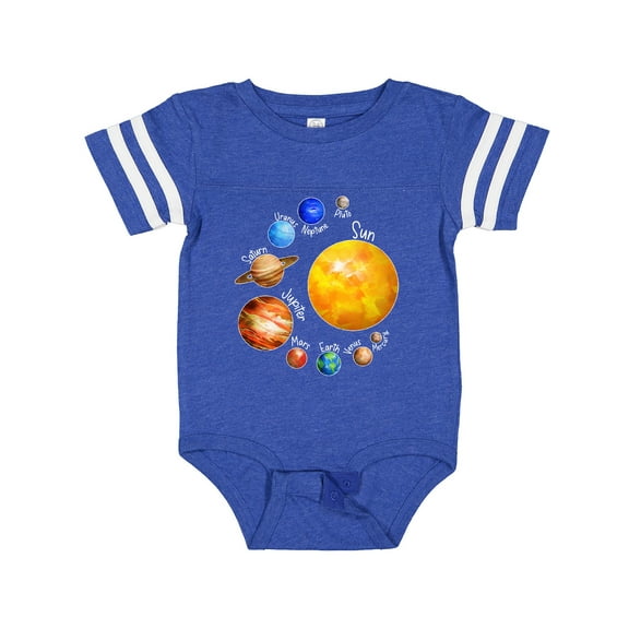 Inktastic Sun and Planets- Yes, and Pluto Boys or Girls Baby Bodysuit