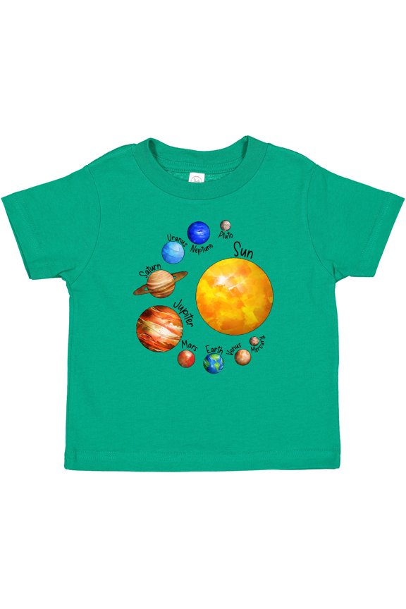Sun and Planets- Yes, and Pluto Boys or Girls Baby T-Shirt
