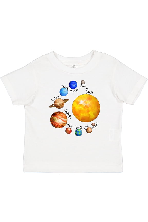 Sun and Planets- Yes, and Pluto Boys or Girls Baby T-Shirt
