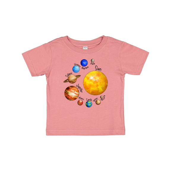 Inktastic Sun and Planets- Yes, and Pluto Boys or Girls Baby T-Shirt