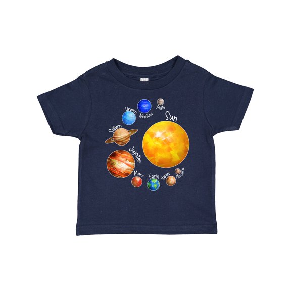 Inktastic Sun and Planets Yes, and Pluto Boys or Girls Toddler T-Shirt