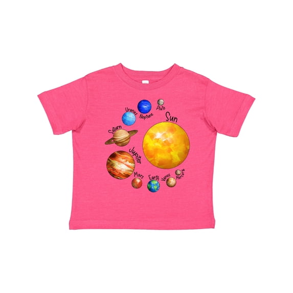 Inktastic Sun and Planets Yes, and Pluto Boys or Girls Toddler T-Shirt