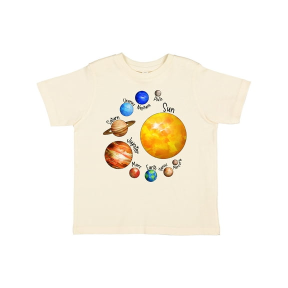 Inktastic Sun and Planets Yes, and Pluto Boys or Girls Toddler T-Shirt