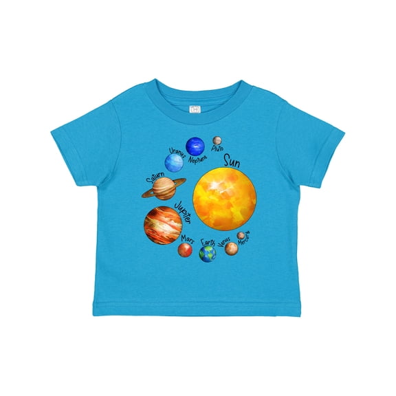Inktastic Sun and Planets Yes, and Pluto Boys or Girls Toddler T-Shirt