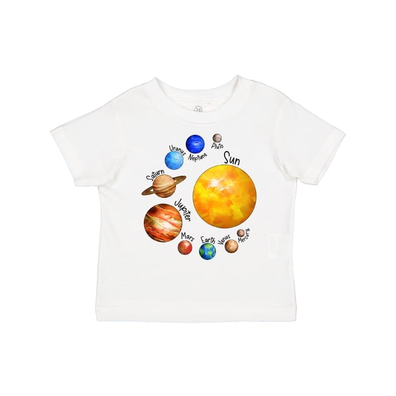 Inktastic Sun and Planets Yes, and Pluto Boys or Girls Toddler T-Shirt