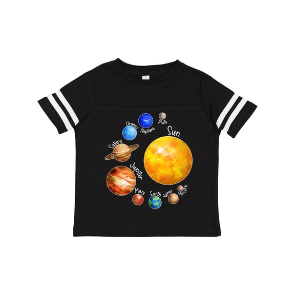 Inktastic Sun and Planets Yes, and Pluto Boys or Girls Toddler T-Shirt