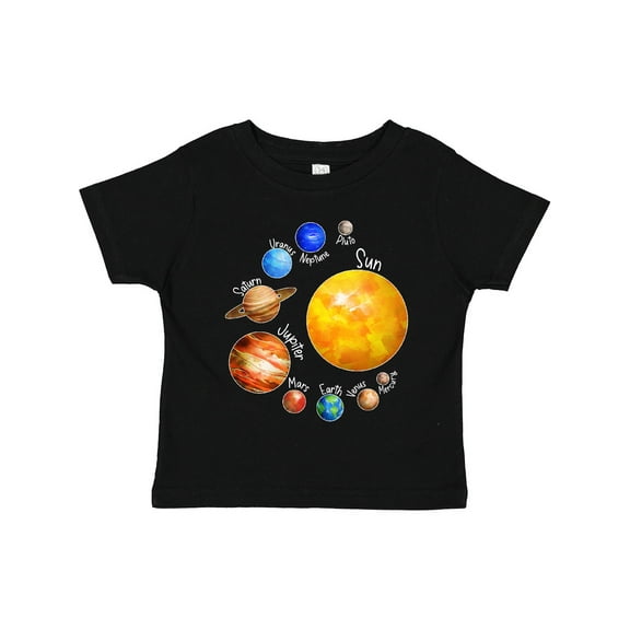 Inktastic Sun and Planets Yes, and Pluto Boys or Girls Toddler T-Shirt