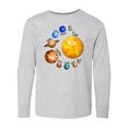 thumbnail image 1 of Inktastic Sun and Planets Yes, and Pluto Long Sleeve Youth T-Shirt, 1 of 5