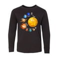 thumbnail image 1 of Inktastic Sun and Planets Yes, and Pluto Long Sleeve Youth T-Shirt, 1 of 5