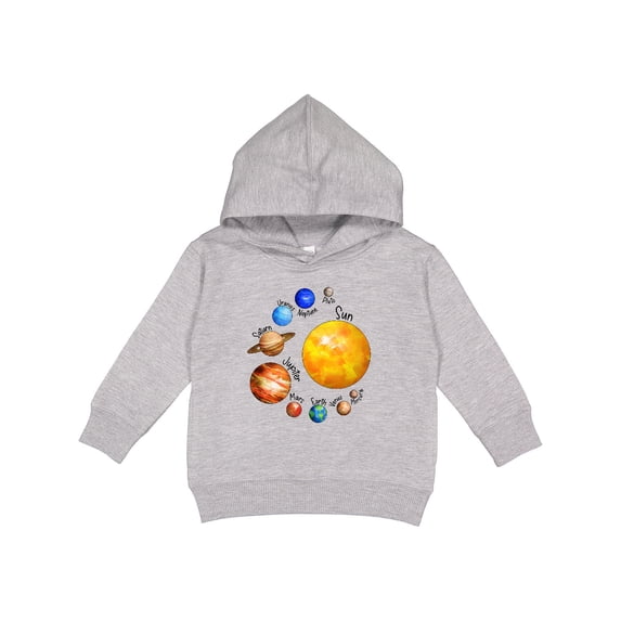 Inktastic Sun and Planets Yes, and Pluto Toddler Hoodie