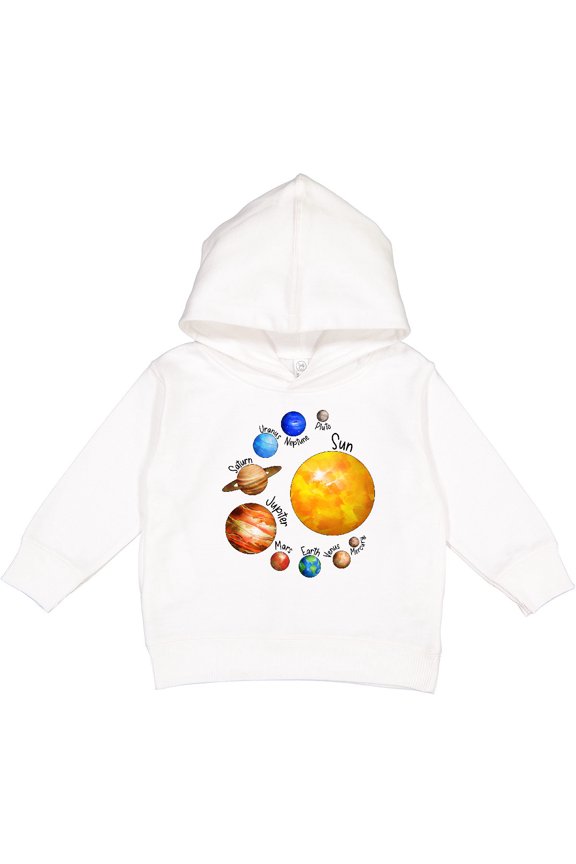 Sun and Planets Yes, and Pluto Toddler Hoodie
