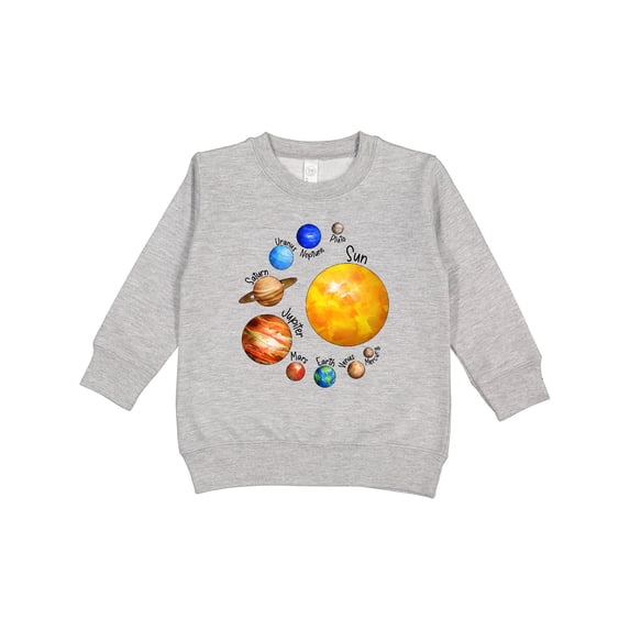 Inktastic Sun and Planets Yes, and Pluto Toddler Sweatshirt