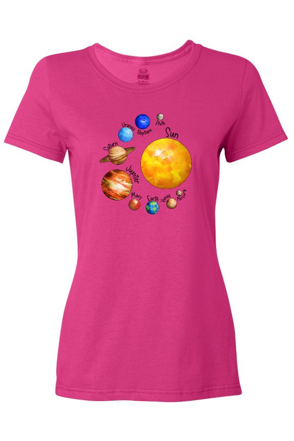 Sun and Planets- Yes, and Pluto Women's T-Shirt