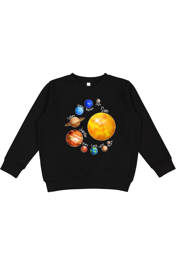 Sun and Planets Yes, and Pluto Youth Sweatshirt