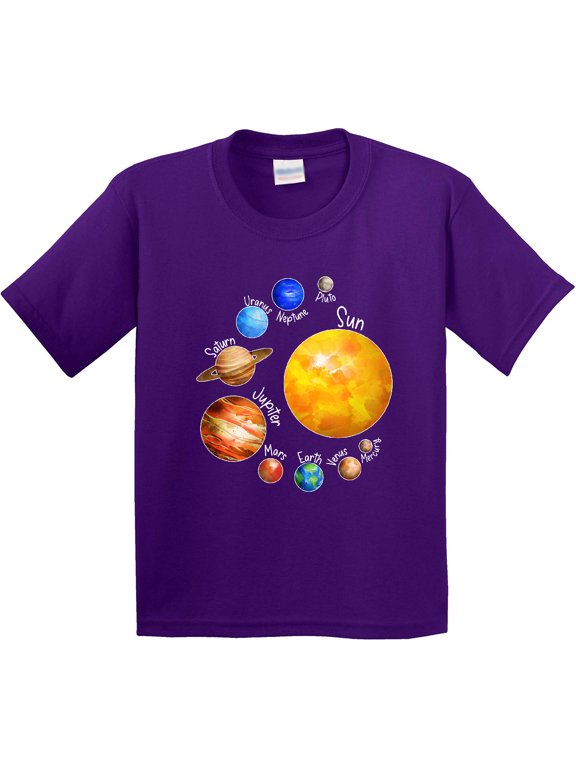 Sun and Planets Yes, and Pluto Youth T-Shirt